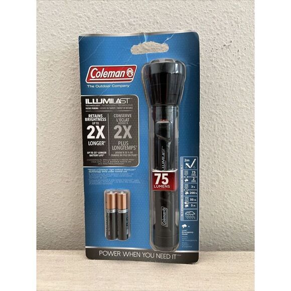 Coleman IL+75 Illumilast LED Flashlight 75 Lumens. New - Picture 1 of 5